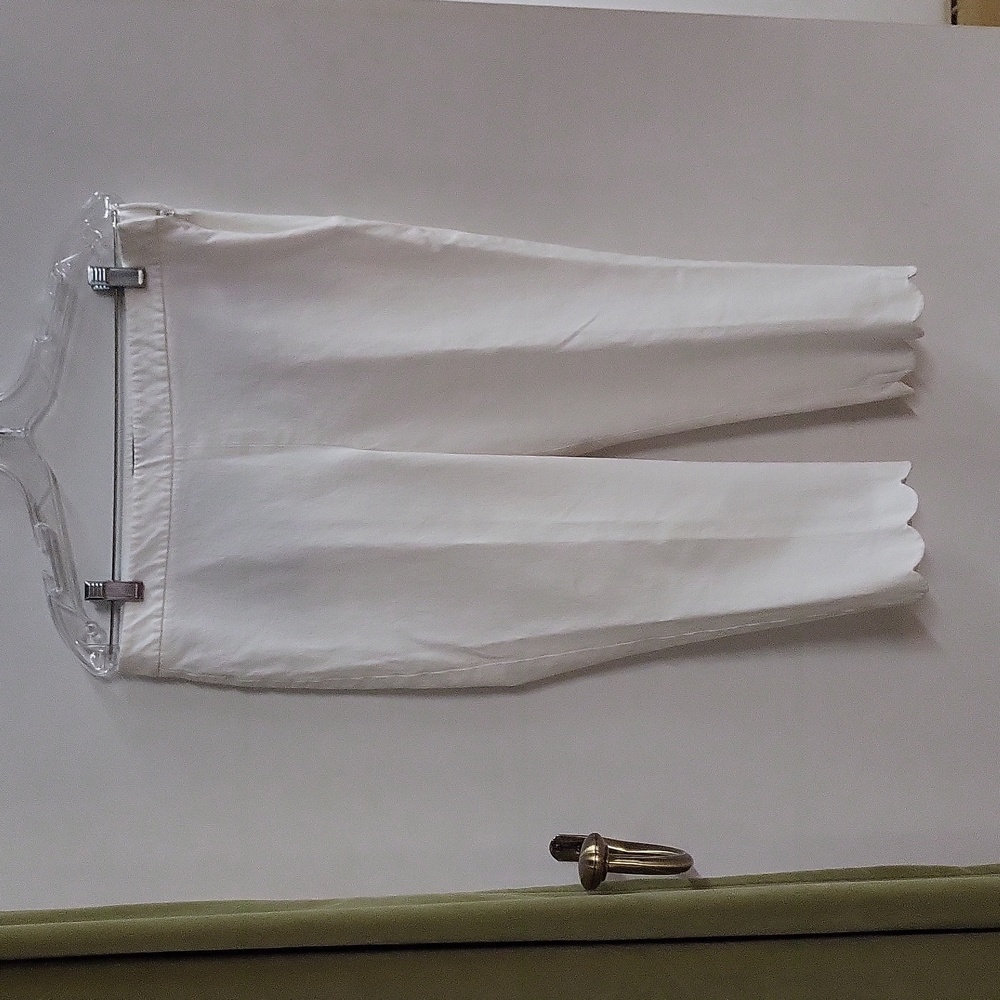 Talbots Chatham Crop White Pants